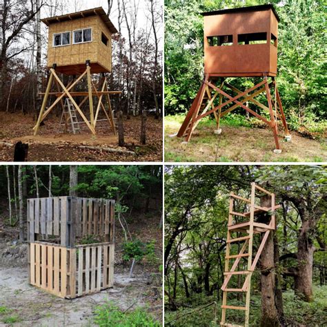 diy box deer blind out of steel|deer hunting box blind plans.